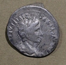 Octavian Augustus .Silver Denarius 27-14 AD. VF