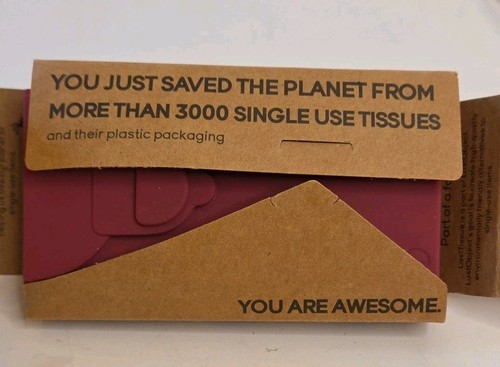 LastTissue Tessuti Organici Tascabili di LastObject Morbido Cotone Viso Riutilizzabile ROSSO - Foto 6 di 10