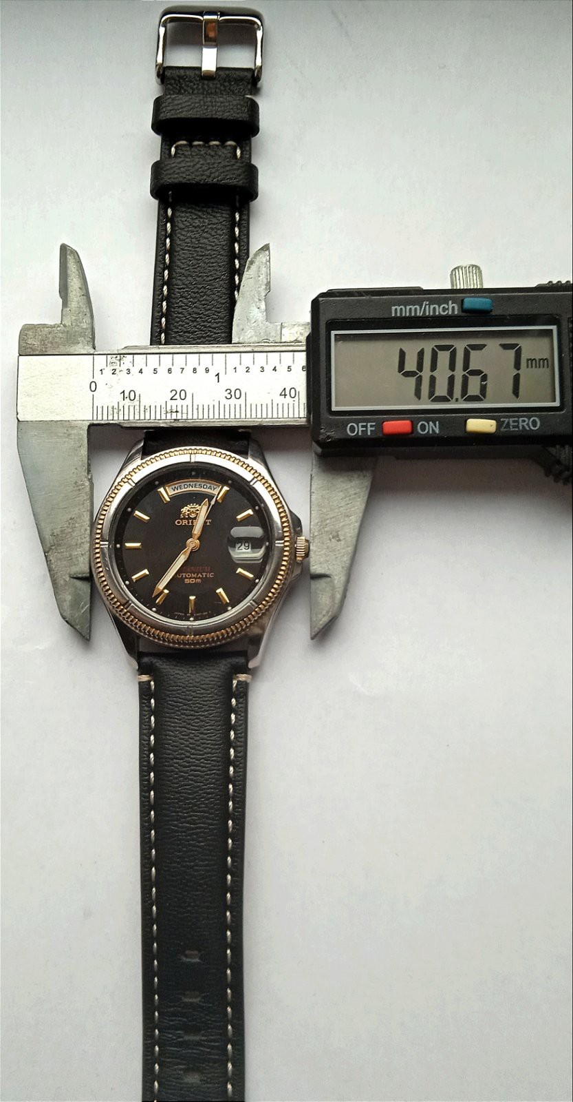 RARE Orient Automatic Men's TITANIUM PRESIDENT Bl… - image 13