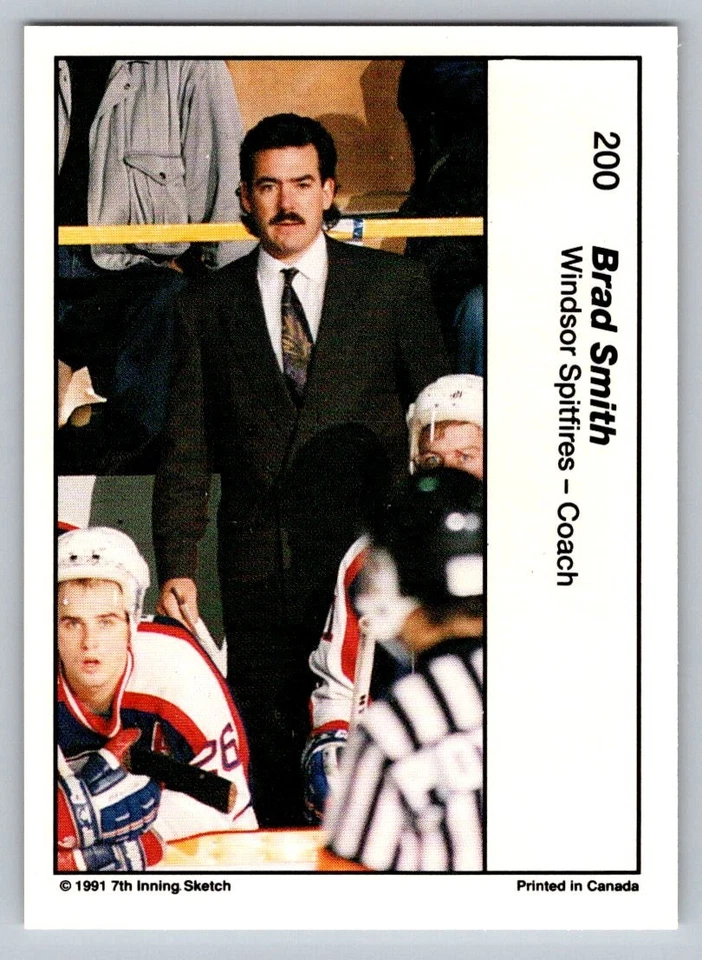 1990-91 7th Inning Sketch OHL - Brad Smith #200 - Image 2 of 2