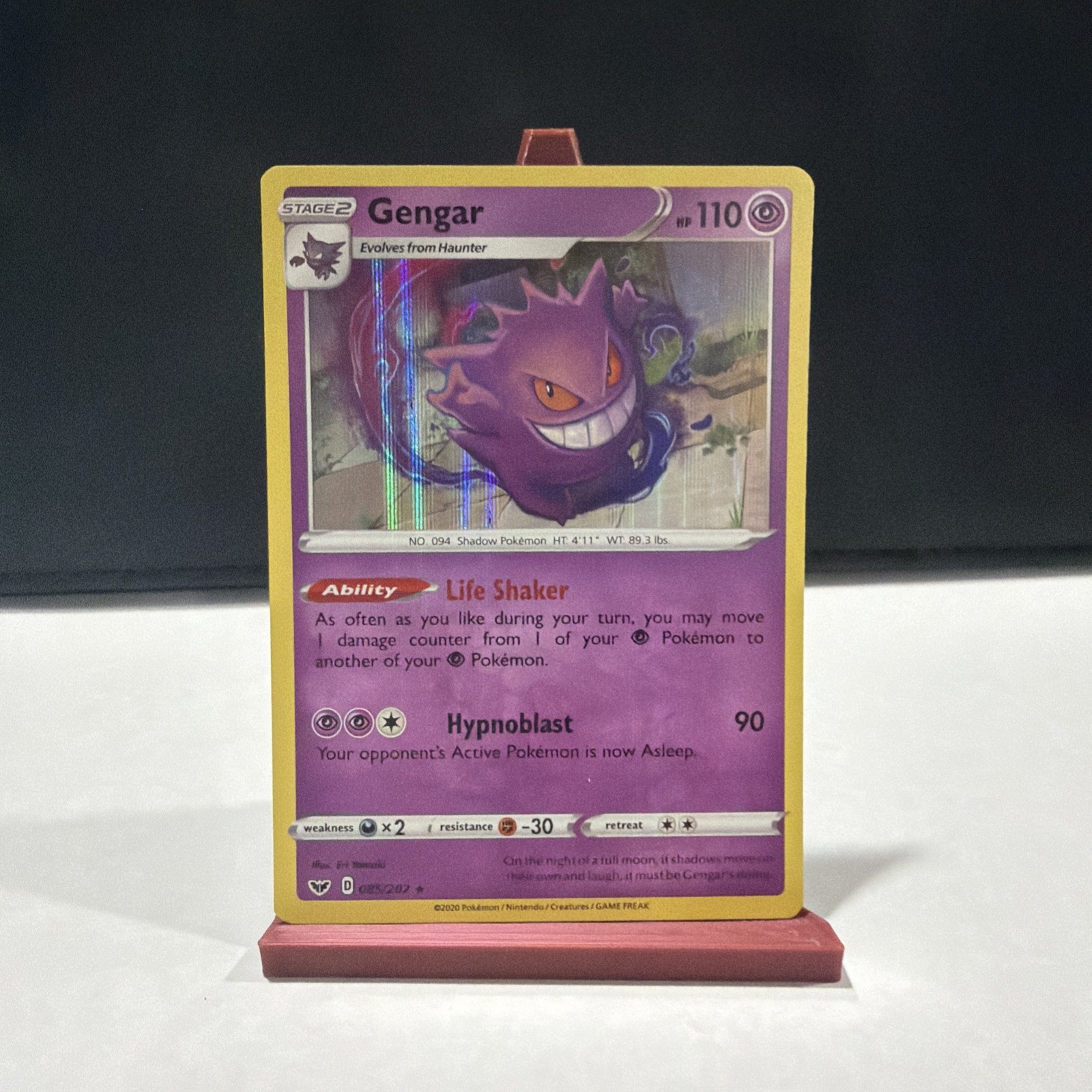 Gengar Holo Holo Rare SWSH01: Sword & Shield Base Set 085/202 NM