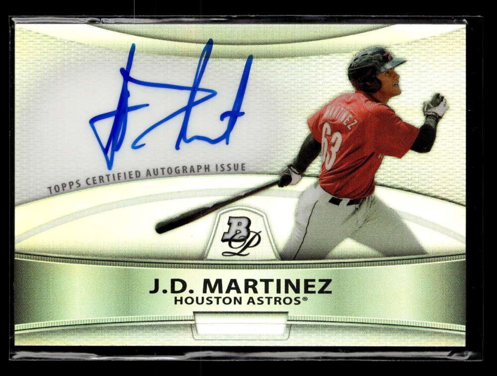 2010 Bowman Platinum J.D. Martinez Prospect Auto Autograph Refractor UX5956