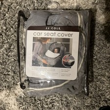 JJ Cole Sherpa Infant Baby Graphite Car Seat Stroller Cover USED