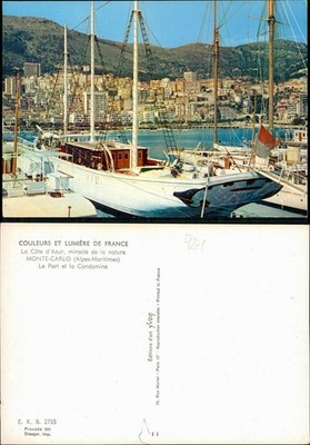 Postcard Monte-Carlo Le Port et la Condamie 1978