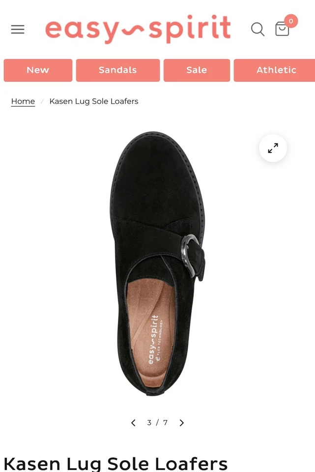 Nuevo en caja Mocasines Easy Spirit para mujer con suela Kasen negros talla 10M precio de venta sugerido por el fabricante $129 Foto 3 de 4