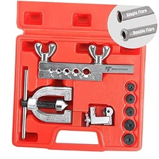 Thorstone Double & Single Flaring Tool Kit for Brake Line and Brass Tubing 