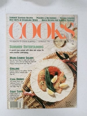 COOK'S Magazine July August 1987 Summer Entertaining Food Recipes