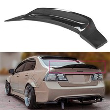 For 06-2011 Honda Civic Sedan Carbon Fiber Look R Style Duckbill Trunk Spoiler