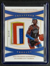 SHAI GILGEOUS-ALEXANDER 2022-23 NATIONAL TREASURES THREADS PRIME PATCH JSY# 2/10