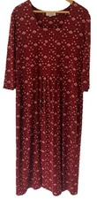 Beautiful Red Seed Packet Head Organic Cotton/Bamboo Dress UK Size 20