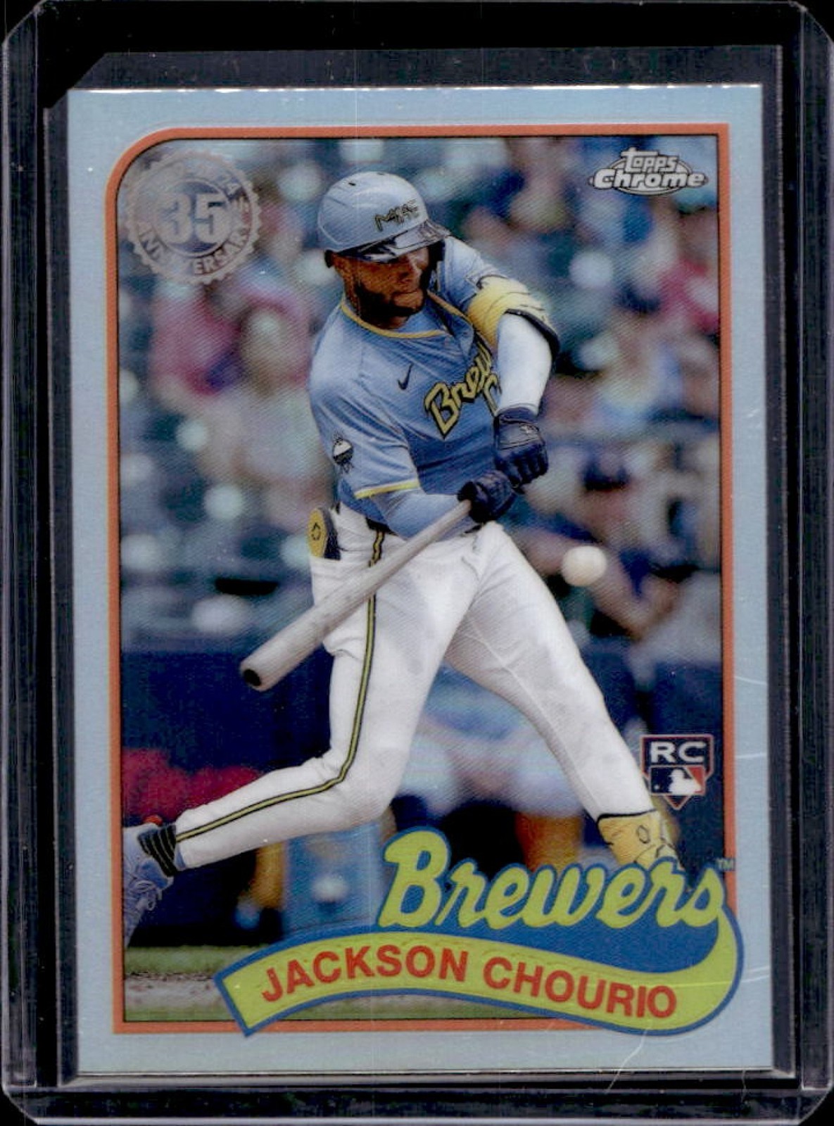 2024 Topps Chrome Update Jackson Chourio 1989 RC Rookie #89CU-4 Brewers