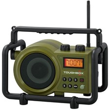 TB-100 TOUGHBOX FM/AM Aux Ultra-Rugged Digital Radio with Built-in Battery Ch...