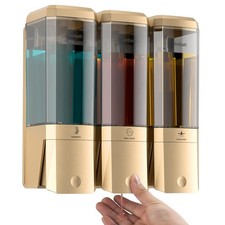 Shampoo and Conditioner Dispenser,Shower Dispenser 3 Chamber No Drill Shampoo...