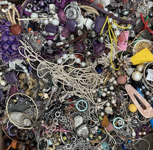 Vintage~Now Jewelry Lot Over 25 Pounds Wear Repair Craft Harvest Resell