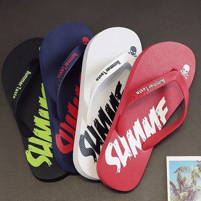 Herren Zehentrenner Sandalen Sommer Rutschfest Strand Flip Flops Freizeit