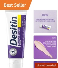 Hypoallergenic Diaper Rash Cream with 40 Zinc Oxide - 12 Hour Protection, 4.8oz