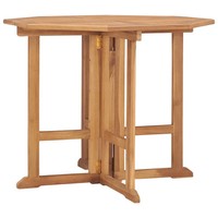 Klappbarer Garten Esstisch Quadratisch 90X90X75 Cm Massivholz Teak