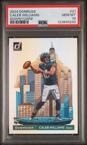 2024 Panini Donruss #21 Caleb Williams Downtown RC PSA 10