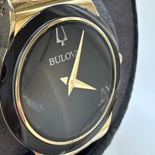 Bulova Women's Millenia Gold Stainless Quartz Watch 32MM 97L175 6 INCH WRIST 