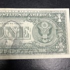 1974 $1 Rare Front To Back Wet Strong Ink Transfer With Strong Transfer — photo 2