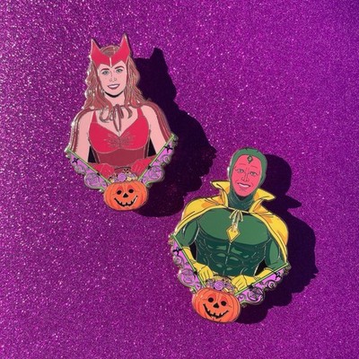Wanda and Vision Halloween Fantasy Pin Busts Headshots Set LE45 each