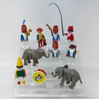 Playmobil Circus Figures Lot Clown Band Musician Elephant Vintage Set