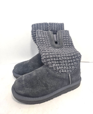 UGG Classic Solene Mini Toodler Size US 1 Grey Ankle Winter Boots 1113463