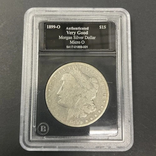 1889 Micro O VG Morgan Silver Dollar Beckett Authenticated