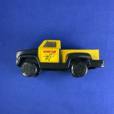 CLOVER LEAF Vintage TONKA Toy Pickup Dairy Truck Yellow & Black w/ Shamrock Cow