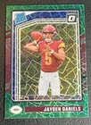 2024 Panini Donruss Optic #248 Jayden Daniels Green Velocity Rated Rookie RC