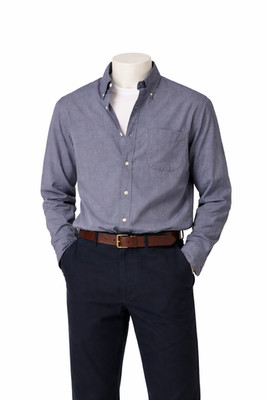 J.Crew Secret Wash Mens Slim Fit Cotton Button Down Shirt Medium Navy NWT