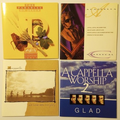 4 CD lot Christian Acappella Parables Glory Classycal Glad A Cappella Worship 2