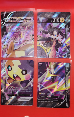 Morpeko V-Union 4 Card Set Promo Crown Zenith SWSH287 SWSH288