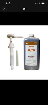 Dunkin Frozen Coffee Swirl Bottle and Pump 64oz