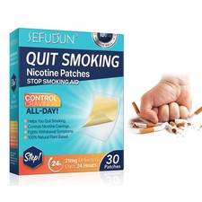 Nicotine Patches Step 1 21mg 30pcs, Quit Smoking - step 1, Blue
