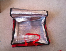 Pizza Delivery Bag Insulated Red