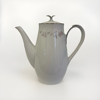 EXCELLENT Noritake Bellemead 7-3/4 In. Coffee Pot/ Teapot With Lid 5 Cups