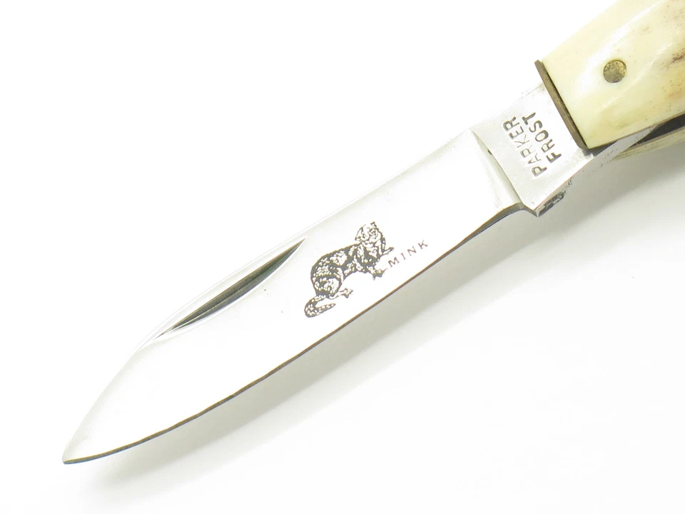 Vintage 1976-1978 Parker Frost Imai Seki Japan Folding Stag Mink 2.87" Knife - Image 3 of 4