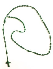 Knotted Rosary - 100% Nylon Thread - Green
