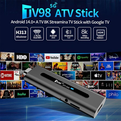 Media Player Fire TV Stick 8K HD Android 14.0 WiFi Bluetooth Voice Remote - Picture 10 of 14