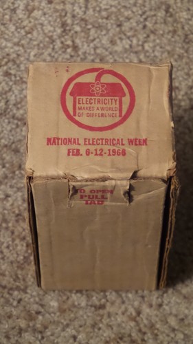 Vintage Reddy Kilowatt Advertising Light Bulb with NSP Box & Bulb Included Works - Picture 4 of 6