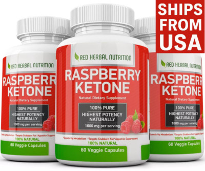 3X Advanced Weight Loss RASPBERRY KETONE 1600mg Extremely Fast Fat Burner Strong
