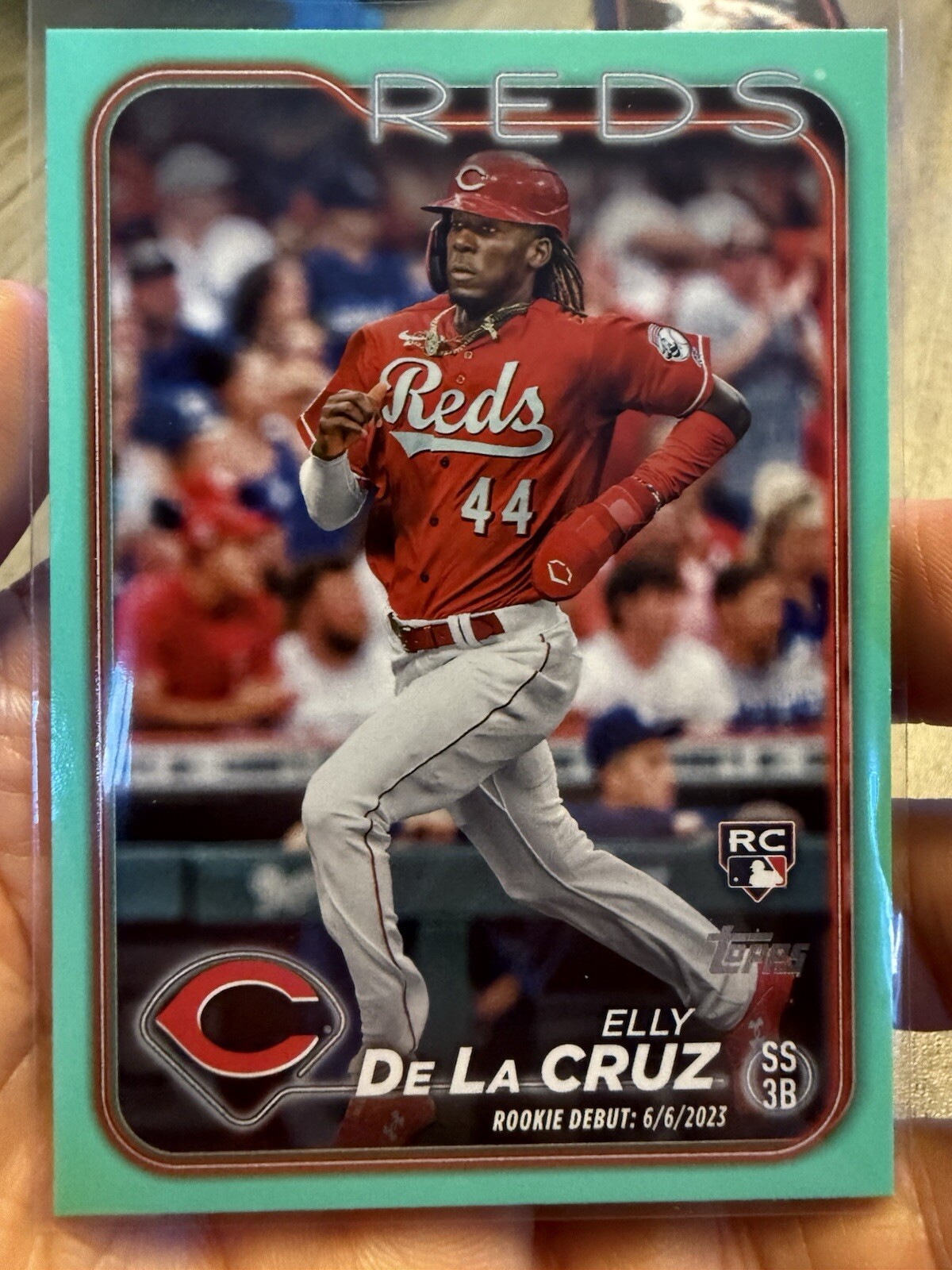 2024 Topps Update Series - Rookie Debut Aqua #US350 Elly De La Cruz (RC)