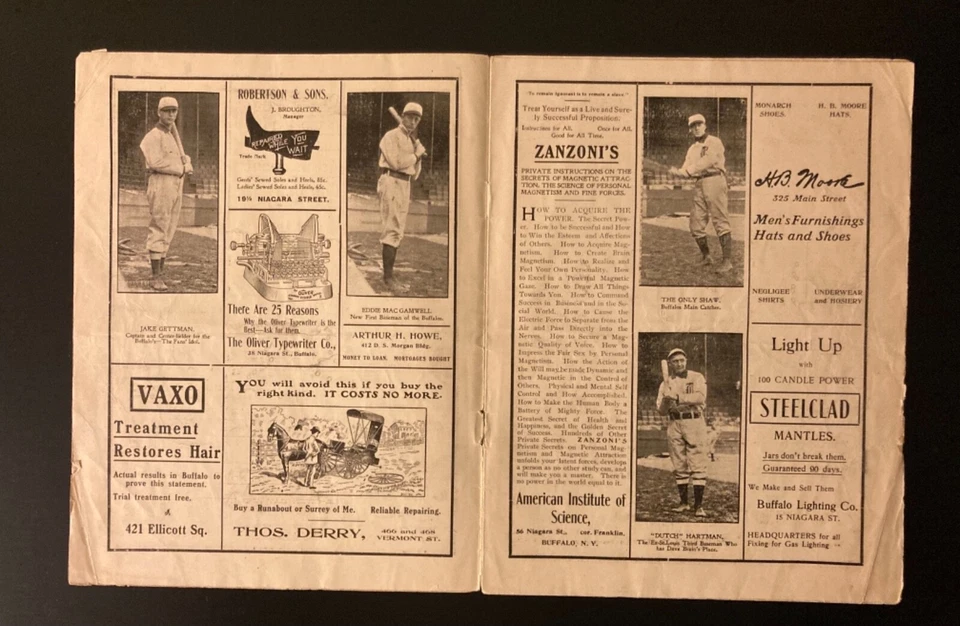 Early 1900's Buffalo Bisons Baseball Program - George Stallings Manager - Image 4 of 4