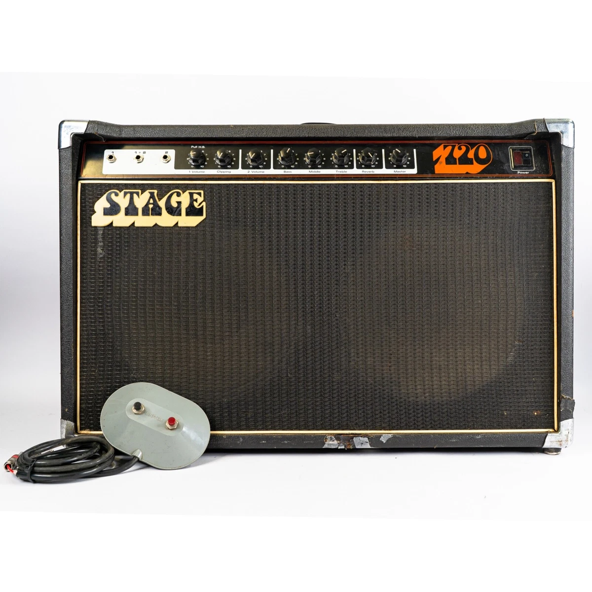 Univox Unicord Stage 720 Solid State Guitar Combo Amp with Footswitch Vintage