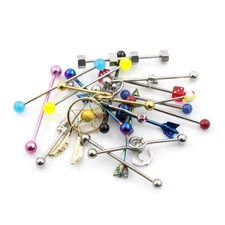 Pack of 6 Industrial Barbells Randomly Picked 14g