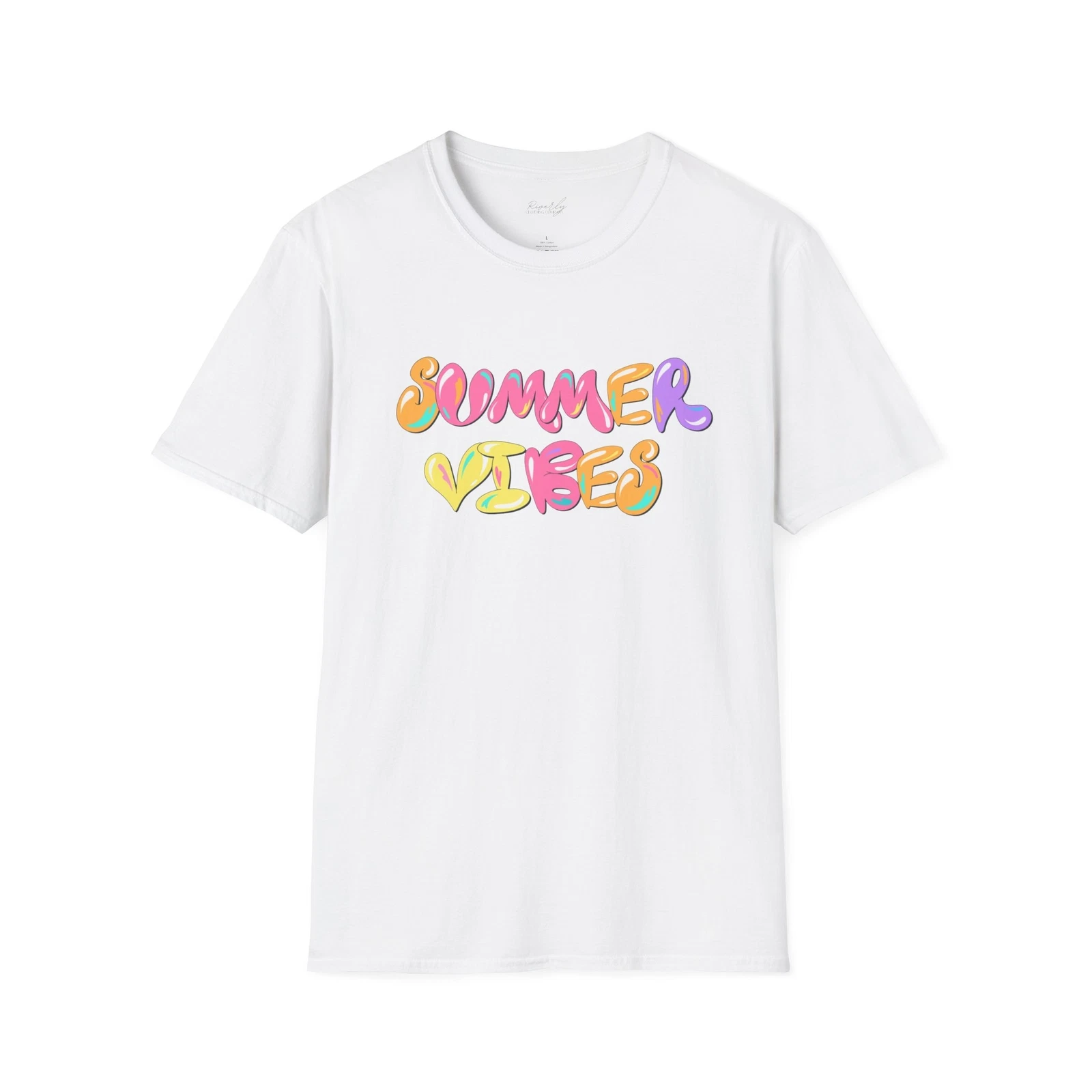 Summer Vibes T-Shirt, Unisex Casual Tee, Beachwear, Gift for Her, Softstyle