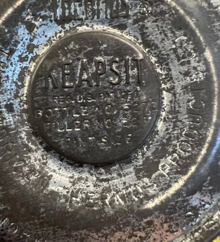 Vintage Keapsit Thermos 5073 10 oz metallo blu completo - Foto 3 di 6