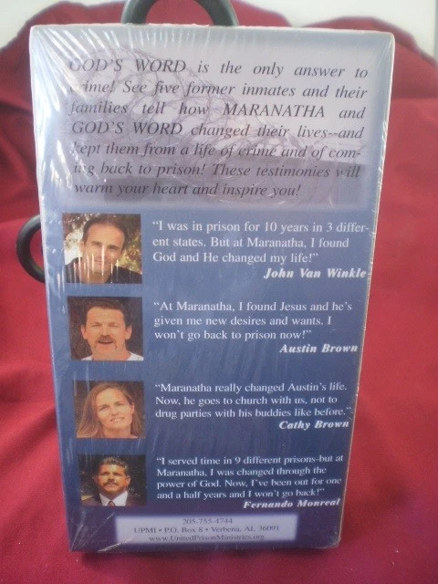 Get Out and Stay Out VHS Prison Prisoners Religion Marantha NEW and sealed! - Image 2 of 2