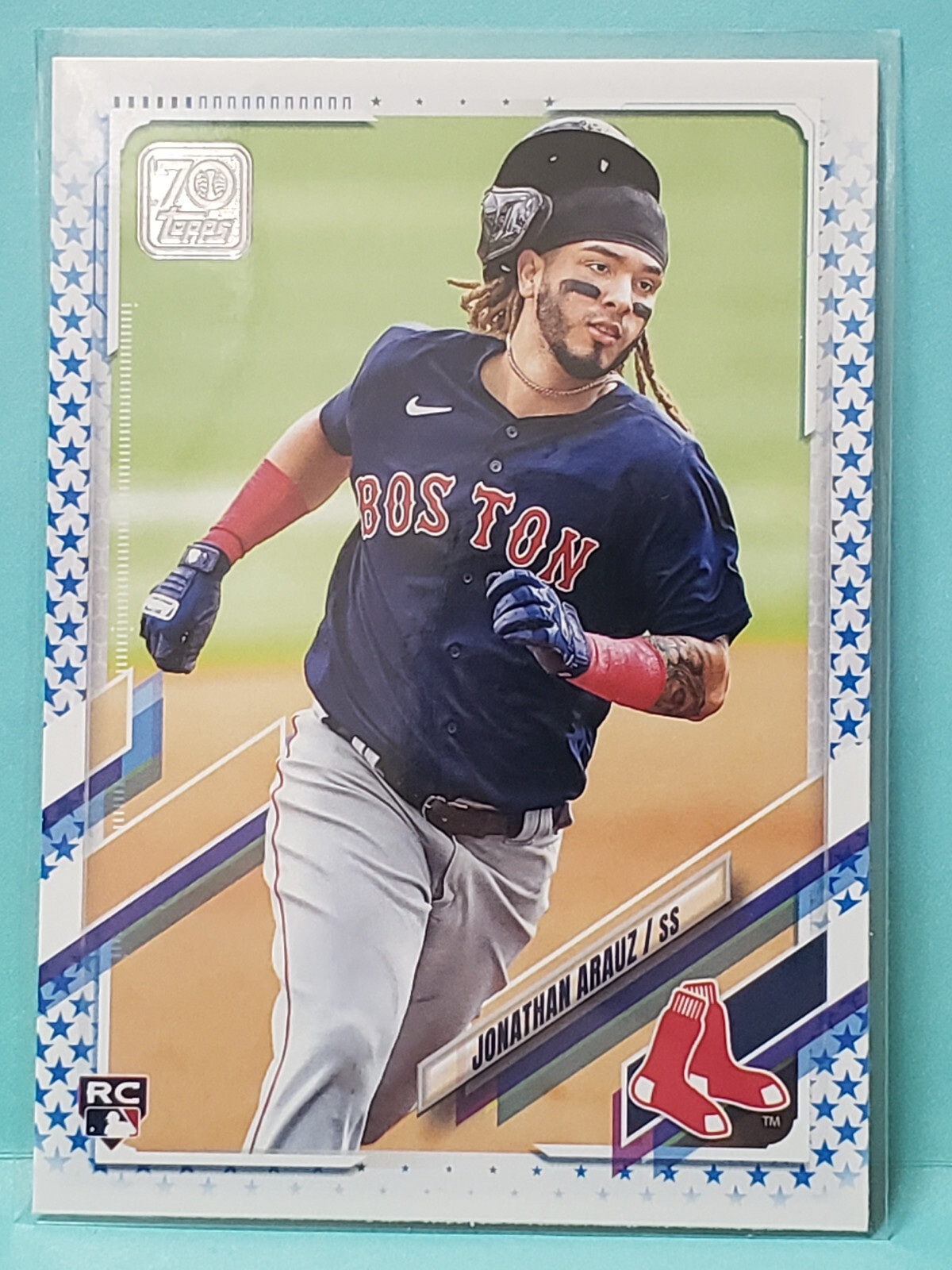 Jonathan Arauz # 468  2021 Topps Blue Stars SP /299 RC Rookie